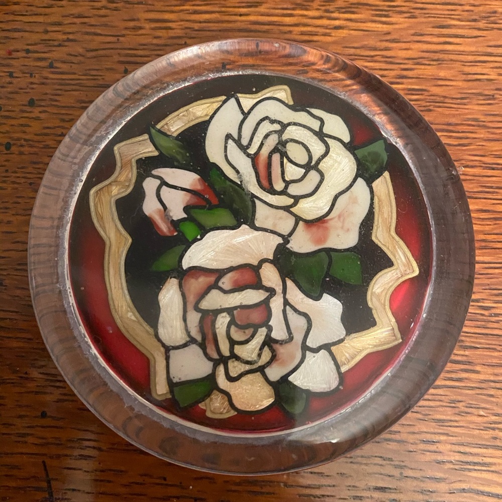 Rose paperweight